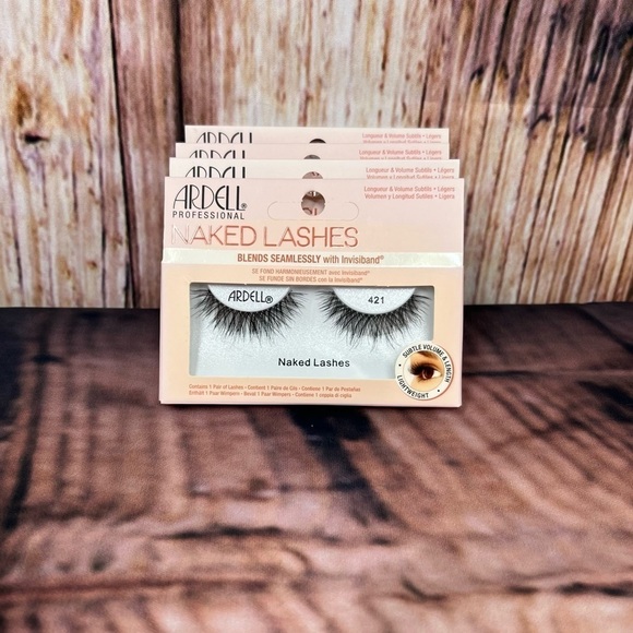 ARDELL Naked Lashes 421 (4 Pairs) and Eylure 18 Hour Lash Glue Black Finish New - Picture 12 of 14